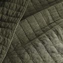 Couvre-lit 240x260cm en coton jacquard coloris romarin - ZALYA