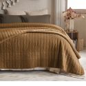 Couvre-lit 240x260cm en coton jacquard coloris camel - ZALYA