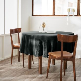 Nappe Ronde Ø180cm Gaze de Coton Sapin - OUREA