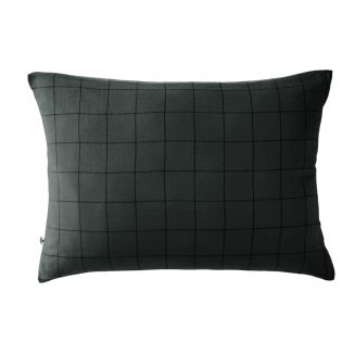 Taie d'Oreiller 50x70cm Gaze de Coton Sapin à Grands Carreaux - OUREA MOTIF