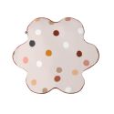 Coussin Déhoussable coton motif et forme fleur - BARBAFLEUR