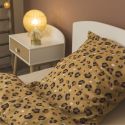 Parure de Lit Imprimé Floral Housse de Couette 200x200cm + 2 Taies d'Oreiller 63x63cm coton motif Léopard - KUMBA