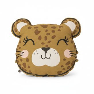 Coussin Déhoussable coton motif et forme Léopard - KUMBA