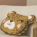 Coussin Déhoussable coton motif et forme Léopard - KUMBA