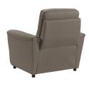 Fauteuil Relax Electrique Cuir Gris éléphant - MAZARO