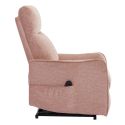 Fauteuil relax releveur tissu polyester rouge clair chiné - BETTA