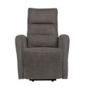 Fauteuil relax releveur tissu polyester tissu polyester gris foncé chiné - NYMPHAEA