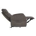 Fauteuil relax releveur tissu polyester tissu polyester gris foncé chiné - NYMPHAEA