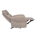 Fauteuil relax releveur tissu polyester imitation cuir beige - NYMPHAEA