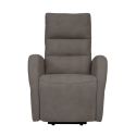 Fauteuil relax releveur tissu polyester imitation cuir gris - NYMPHAEA