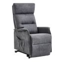 Fauteuil relax releveur tissu polyester tissu polyester gris - SALVADOR