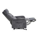Fauteuil relax releveur tissu polyester tissu polyester gris - SALVADOR
