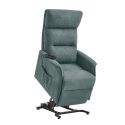 Fauteuil relax releveur tissu polyester tissu polyester vert - SALVADOR
