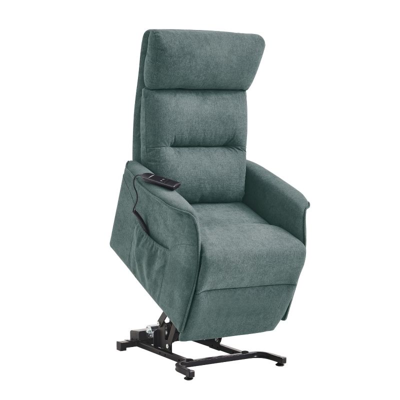 Fauteuil relax releveur tissu polyester tissu polyester vert - SALVADOR