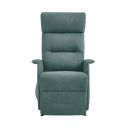 Fauteuil relax releveur tissu polyester tissu polyester vert - SALVADOR