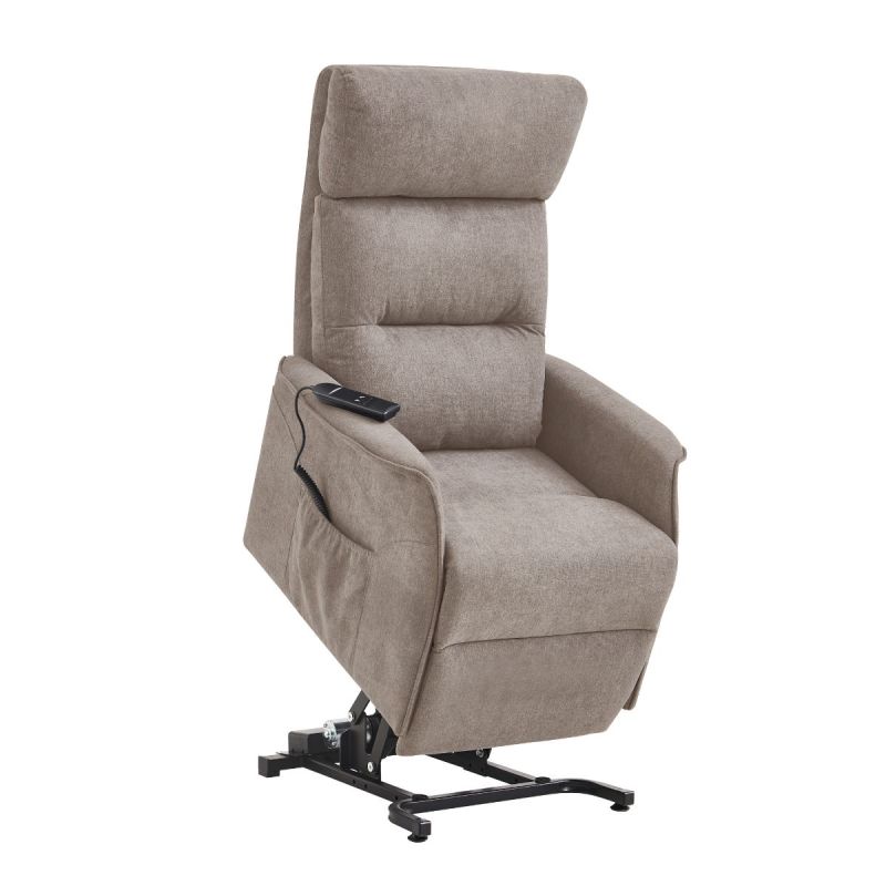 Fauteuil relax releveur tissu polyester tissu polyester taupe - SALVADOR