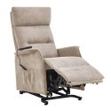 Fauteuil relax releveur tissu polyester tissu polyester beige - SALVADOR