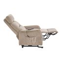 Fauteuil relax releveur tissu polyester tissu polyester beige - SALVADOR