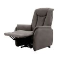 Fauteuil relax releveur tissu polyester imitation cuir gris marbré - PANAME