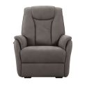Fauteuil relax releveur tissu polyester imitation cuir gris marbré - PANAME