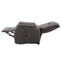Fauteuil relax releveur tissu polyester imitation cuir gris marbré - PANAME