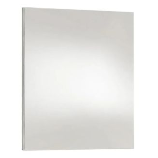 Miroir rectangulaire 100x70cm bords blanc laqué - NARCISSE