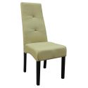 Lot de 4 Chaises tissu vert clair capitonnées - OKSANA