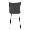 LAGOS - Lot de 2 Tabourets Gris Anthracite Assise H65cm