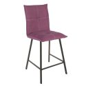 LAGOS - Lot de 2 Tabourets Violets Assise H65cm