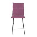LAGOS - Lot de 2 Tabourets Violets Assise H65cm