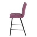 LAGOS - Lot de 2 Tabourets Violets Assise H65cm