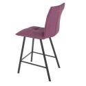 LAGOS - Lot de 2 Tabourets Violets Assise H65cm