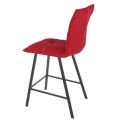 LAGOS - Lot de 2 Tabourets Rouges Assise H65cm
