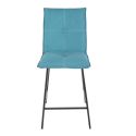 LAGOS - Lot de 2 Tabourets Bleus Assise H65cm