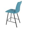 LAGOS - Lot de 2 Tabourets Bleus Assise H65cm