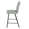 LAGOS - Lot de 2 Tabourets Vert d'Eau Assise H65cm