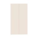 Meuble à chaussures 2 portes et 1 tiroir laqué beige poudré à poser au sol ou à suspendre - PAVEL