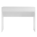 Bureau 110 cm avec un tiroir blanc laqué brillant - SYNERGIE