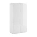Rangement 2 portes blanc laqué brillant - SYNERGIE
