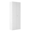 Rangement armoire 2 portes blanc laqué brillant - SYNERGIE