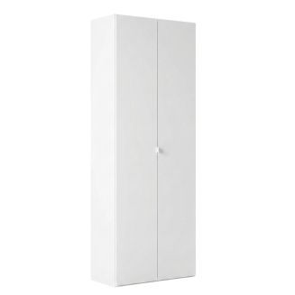 Rangement armoire 2 portes blanc laqué brillant - SYNERGIE