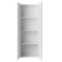 Rangement armoire 2 portes blanc laqué brillant - SYNERGIE