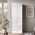 Rangement armoire 2 portes blanc laqué brillant - SYNERGIE