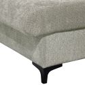 MARCEAU - Canapé Méridienne Gauche 3 Places Convertible Tissu Beige