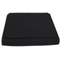 Pouf coffre carré pliable en tissu texturé maille 3D noir - ELECTRON