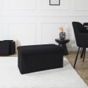 Banc coffre pliable en tissu texturé maille 3D kaki - ELECTRON