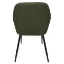 Lot de 2 fauteuils de table en tissu texturé maille 3D kaki - ELECTRON