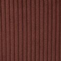 Lot de 4 fauteuils de table en velours côtelé coloris terracotta - AMORY