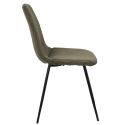 Lot de 6 chaises en velours côtelé coloris vert - AMORY