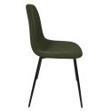 Lot de 4 chaises en tissu texturé maille 3D kaki - ELECTRON